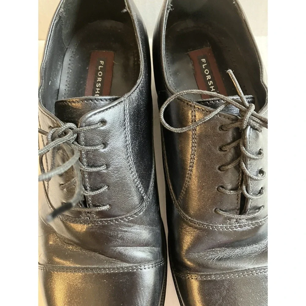 Florsheim Men's‎  Shoes 9D Black Comfortech Low-Top leather  Lace-Up